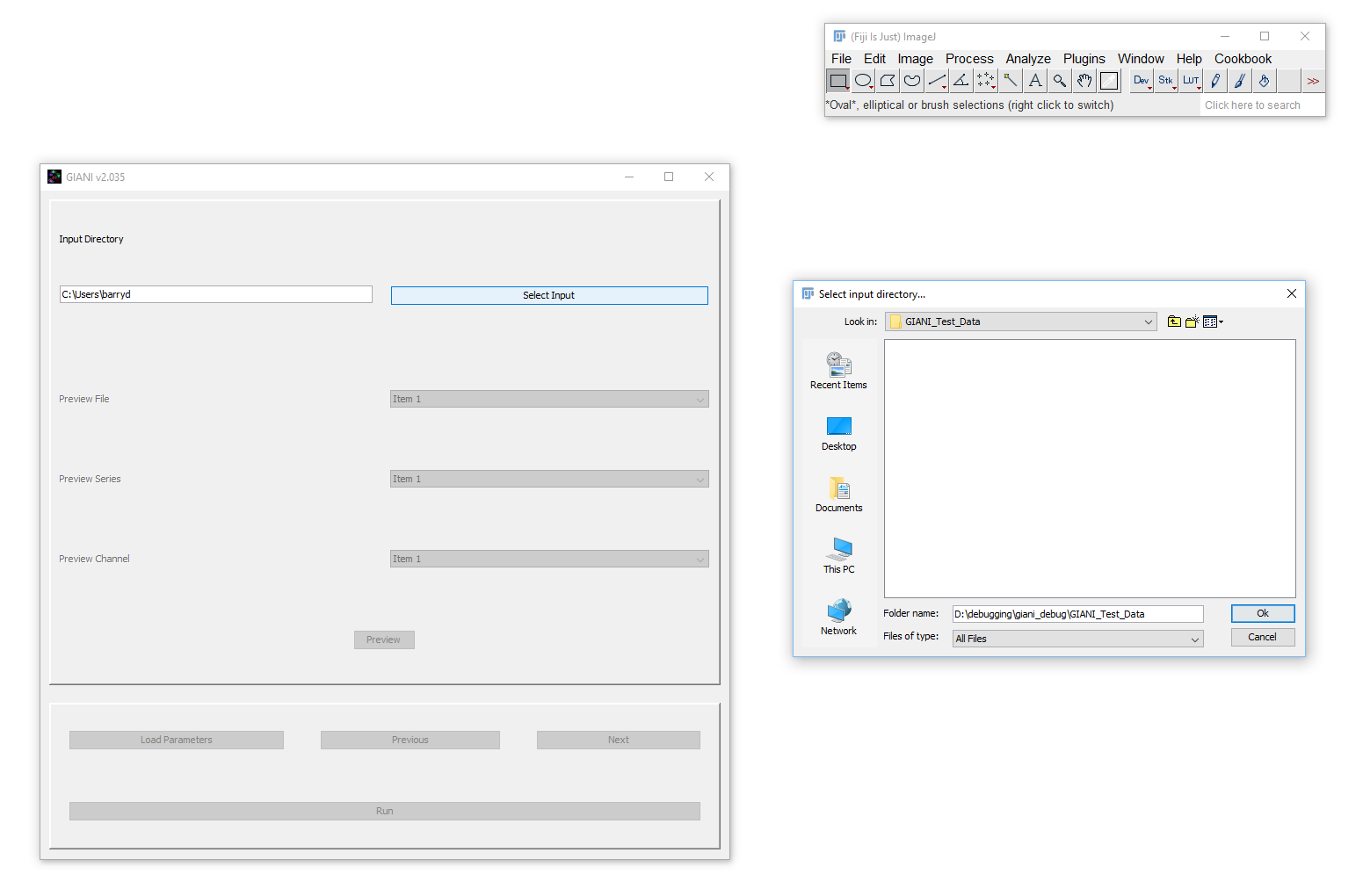 GIANI Select Input Dialog
